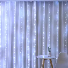 LED String Lights Curtain Light, Fairy Lights, Jardim, guirlanda, decoração do casamento, presente de Natal, novo, 2023 - Wolf Magazine