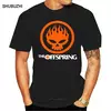 Camiseta preta masculina com logotipo The Offspring Crânio, Rock Band Tees, estilo verão roupas, 100% algodão, tamanho S a 3XL, novo