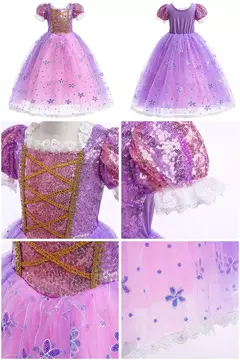 Crianças elsa ariel traje meninas quarta-feira dança disfarce crianças rapunzel vestido elegante barbi cosplay halloween fantasia 3-12t - comprar online