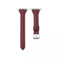 Imagem do Pulseira de couro para Apple Watch, Banda, Pulseira, Ultra 9, 7, SE, 3, 4, 6, 8, 44mm, 40mm, 41mm, 42mm, 38 milímetros, 49 milímetros, 44 milímetros, 45 milímetros