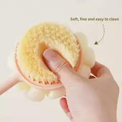 Dois Lados Chuveiro Corpo Silicone Escova, Punho Longo, Banho Wash, Massagem De Banho, Esfoliante De Volta Do Corpo, Suprimentos De Banho na internet