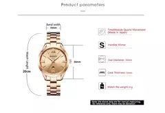 CURREN Relógio Dourado Feminino Relógio com Pulseira de Aço para Mulheres Relógio Feminino 9007 - Wolf Magazine