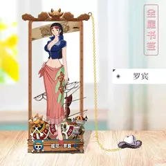 Marcadores de metal de uma peça com vários personagens de desenhos animados para fãs de cosplay figura de anime de uma peça na internet
