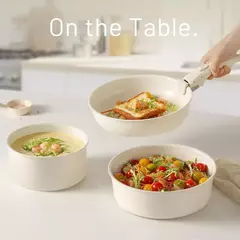 Universal Non-Stick Frying Pan Set, alça destacável, pote, sopa, indução, fogão, fogão a gás, antiaderente, removível, bife, cozinha quente, casa, 15 pcs na internet