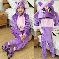 Pijama infantil Unicórnio, Macacão Kigurumi, Flanela com capuz, Roupa da Casa, Macacão, Roxo, Rosa, Meninas, Criança, Crianças, 4 anos, 8 anos, 10 anos, 12 anos, 14 anos, 16 anos - loja online