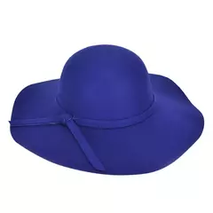 Chapéu Fedoras de abas largas feminino, guarda-sol versátil, apropriado para vestido, básico, elegante, cor sólida, moda feminina
