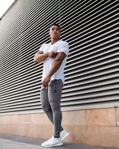 GEHT-Calça Skinny Casual Masculina, Moletom Corredores, Treino de Fitness, Calças Track, Moda Masculina, Marca Outono, Nova