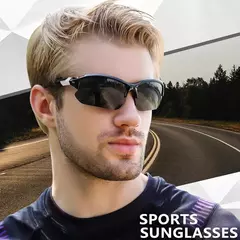 Imagem do Óculos de sol polarizados para homens e mulheres, moda, ciclismo, corrida, pesca, leve, óculos ao ar livre