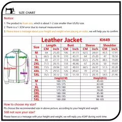 Kenntrice Autumn Winter Brand jaqueta de couro masculino Jaqueta Couro Masculino Jaqueta de couro Bombardeiro Casaco de pele de carneiro Casaco de motocicleta - comprar online