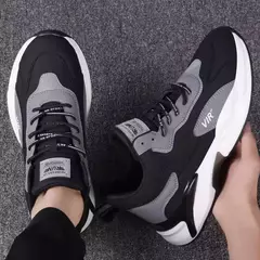 Sapato masculino casual de malha com tudo combina, desodorante de fundo macio, tênis respirável, novo para primavera e outono, 2023 - Wolf Magazine