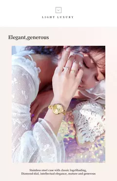 Curren-Relógio de luxo para mulheres, alta qualidade, diamante, senhoras, quartzo, impermeável, aço inoxidável, caixa incluída - Wolf Magazine