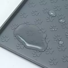 Pet placemat antipill fácil de limpar dobrável gato e cão tapete de alimentação silicone antiderrapante à prova dwaterproof água pet esteira - loja online
