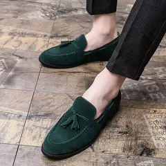 Mocassim preto masculino, mocassim de pedal único, sapato de vestido de negócios marrom, vestido de noiva italiano, tamanho 38-48, novo - loja online