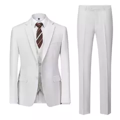 Conjunto de terno casual masculino de negócios, jaqueta masculina, blazers, calças, calças, colete, colete, moda, 2023 - comprar online