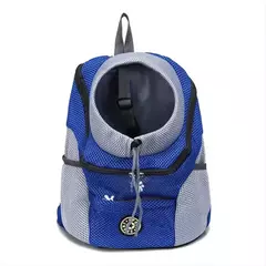 Novo ombro duplo portátil mochila de viagem ao ar livre pet cão transportadora saco dianteiro do cão de estimação mochila malha