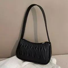 Bolsa de axilas de couro PU para mulheres, bolsa casual, bolsas de ombro femininas, luxo na internet