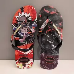 Havaianas-chinelos antiderrapantes para homem e mulher, com múltiplos padrões cartoon, pés de praia ao ar livre na internet