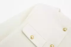 TRAF-Casaco Cropped feminino com botão dourado, blazer bomber, streetwear chique, blusa de casacos femininos, moda primavera, 2022 - Wolf Magazine