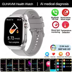 Micro exame físico de grau médico relógio inteligente para homens, ECG, PPG, glicose no sangue, freqüência cardíaca, pressão arterial, relógios de saúde, novo, 2024 - comprar online