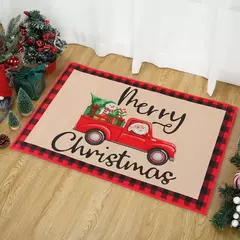 Tapete ao ar livre da porta do Natal, tapete de Papai Noel, casar decorações do Natal para a casa, ornamento do Xmas, presentes do ano novo, 2025, 2025 - Wolf Magazine