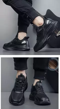Tênis leve casual masculino, tênis de corrida respirável, tênis antiderrapante para esportes, tênis confortável, Aldrin