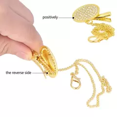 Gemstone mordedor com corrente chupeta com tampa protetora contra poeira, bebê chupeta, 26 iniciais chupeta, perfeito presente recém-nascido, sem BPA