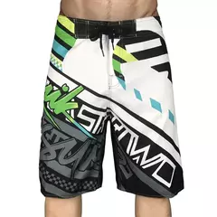 Imagem do Calções de natação masculinos na moda de bain homme bermuda água praia shorts calças de secagem rápida havaiano praia férias wear