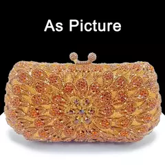 Bolsa De Diamante Para Mulheres, Saco De Noite, Saco De Jantar, Oco De Cristal, Mão De Strass, Festa De Casamento De Luxo, Presente De Natal, Mais Recente