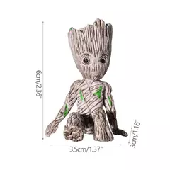 Desenhos animados Groot Figurines para Decoração de Casa, Modelo Miniatura, Desktop Display, Artesanato, Árvore Homem Ornamento, Decoração Do Escritório, 5cm - comprar online