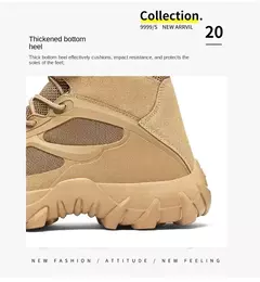 Botas de couro masculinas, sapatos casuais ao ar livre, designer leve, botas de trabalho quentes, botas artesanais clássicas