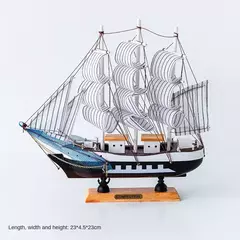 Modelo De Veleiro De Madeira Artesanato Ornamentos, Sala De Estar, Gabinete De TV, Quarto, Desktop, Decoração Home Criativa, Acessórios, Presente De Aniversário - comprar online
