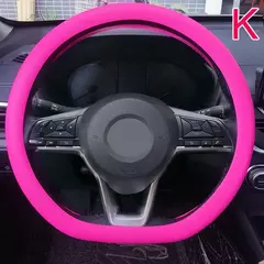 Capa de volante de silicone antiderrapante, absorvente de suor durante toda a temporada, aderência fina e macia para homens e mulheres, textura de couro, acessório de carro na internet