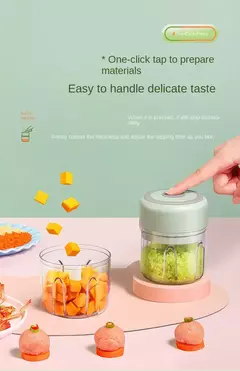 Misturador elétrico para cozinhar o bebê Máquina auxiliar de alimentos Misturador de lama pequeno Pasta de arroz para bebê Máquina de moer - loja online