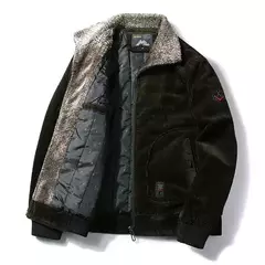 Masculino blusão térmico plus size masculino quente inverno veludo jaquetas e casacos gola de pele inverno jaqueta casual outwear - loja online