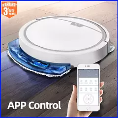Aspirador Robô Inteligente Sem Fio, Multifuncional, Super Silencioso, Esfregando a Vácuo, Umidificador, Uso Doméstico, Novo