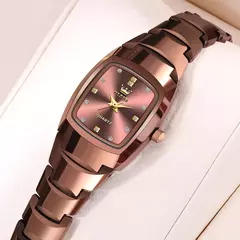 OLEVS-Relógio de aço inoxidável impermeável para mulheres, relógios luxuosos de ouro para senhoras, moda criativa, relógio de pulso elegante na internet