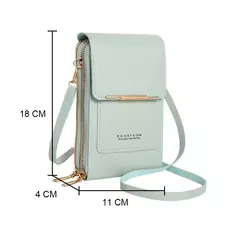 Buylor-Bolsa de couro feminina, tela sensível ao toque, bolsa para celular, bolsa de ombro pequena, macia, feminina, barata, transversal - loja online