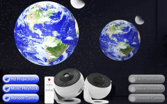 Projetor estrela galáxia luz noturna hd lmage disco atualizado planetário projetor com controle remoto função bluetooth para sala na internet