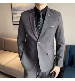 Terno xadrez formal masculino, vestido de noiva noivo, blazer de festa, calças, jaqueta, colete, calças, high-end, casual, escritório, marca na internet