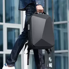 Mochila Laptop de Viagem Expansível para Homens, Impermeável, Saco De Negócios Anti-Roubo, Carregamento USB, Estojo Rígido, 15.6";;VERDADEIRO;;"EVA not expandable,18 inches na internet