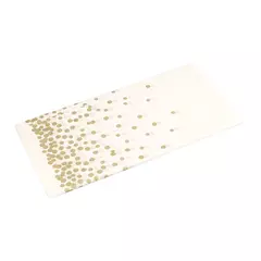 Toalha De Mesa Descartável De Plástico Impermeável, Tampa De Mesa Retangular, Pano De Ponto De Ouro, Decoração De Festa De Casamento E Aniversário - loja online