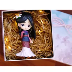 14cm q posket princesa mulan figura modelo brinquedos bonecas presentes bolo decoração de casa festa de aniversário crianças presentes