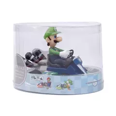 Imagem do Super mario puxar para trás carro verde yoshi burro kong bowser luigi sapo princesa pêssego figura de ação juguetes anime jogo boneca