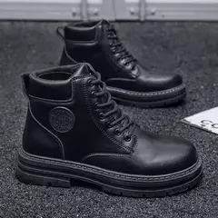 Botas masculinas de camurça de alta qualidade, botas quentes de inverno, sapatos de trabalho ao ar livre, botas de caminhada, novo, 2022 - comprar online