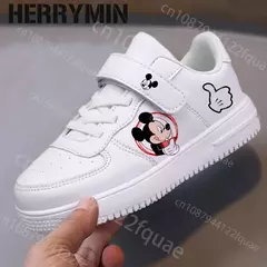 Sapatilhas Mickey Mouse para crianças, sapatos Minnie, sapatos de desenhos animados para meninas e meninos, presente de Natal, moda infantil de 8 e 9 anos na internet