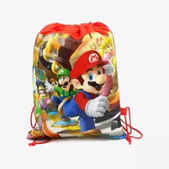 Super mario bros figuras de ação brinquedos conjunto kawaii pvc anime jogo modelo ornamentos bonecas com saco armazenamento para crianças brinquedos presentes
