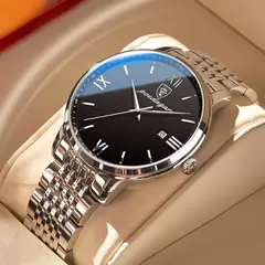 Relógio de quartzo impermeável de luxo masculino, relógios esportivos masculinos, relógio de pulso casual, data relógio, marca superior, 30m, 2024