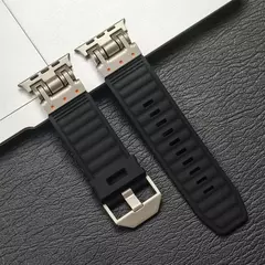 Pulseira de silicone para Apple Watch, Ultra 2, Correas Suaves, Apple iWatch Series 9, 8, 7, 6, 5, 4, Bracelete, 49mm, 45mm, 44mm, 42 milímetros