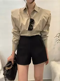 Blusas soltas de mangas compridas femininas, camisa chique, tops elegantes de rua, blusas de escritório OL, novas, outono, 2023 - Wolf Magazine
