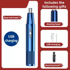 Aparador elétrico recarregável de cabelo para nariz, corte multicinético, recarregável, dois em um, unissex, totalmente automático, aparador lavável - Wolf Magazine